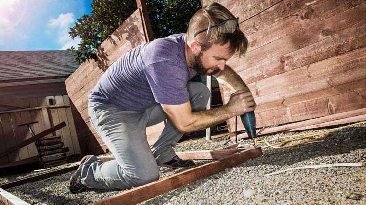 Man using a hand tool